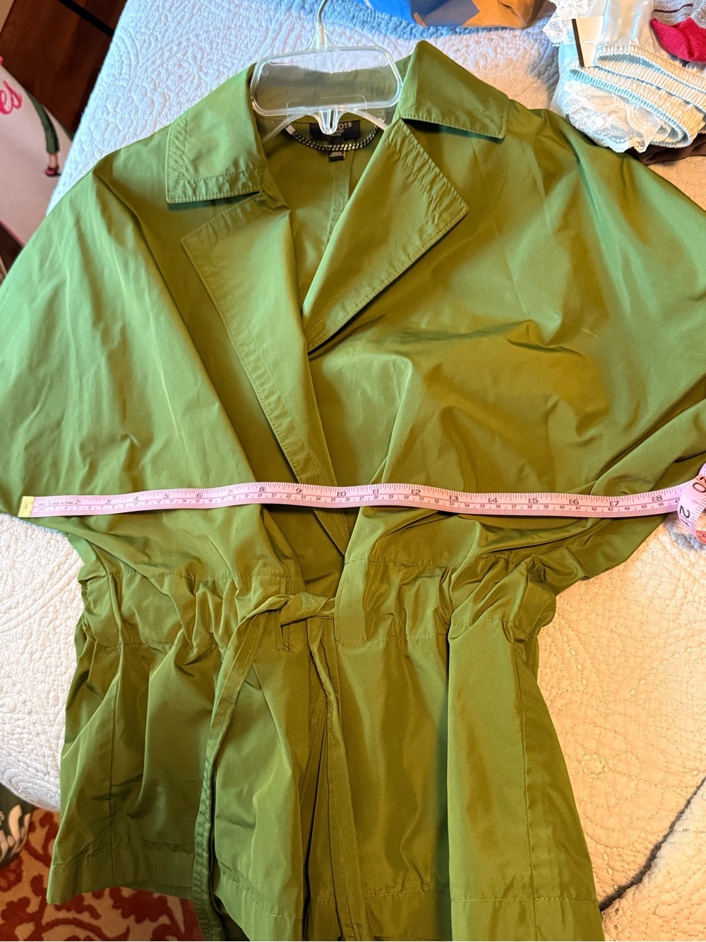 Talbots Green Drawstring Waist Jacket - Picture 5 of 6